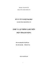 đồ án j2me và lập trình game trên điện thoại di động   tài liệu, ebook, giáo trình