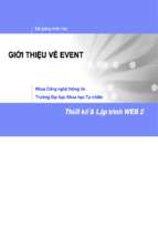 Bài giảng giới thiệu về event  