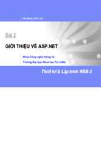 Bài giảng giới thiệu về asp.net