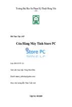Báo cáo thực tập cửa hàng máy tính store pc