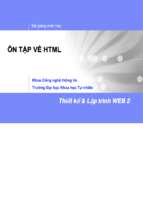 Bài giảng ôn tập về html