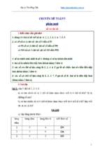 Chuyên đề môn toán lớp 5