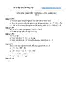 đề kiểm tra 1 tiết chương 4 lớp 8 môn toán