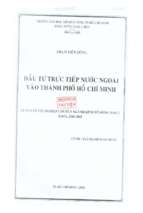 đầu tư trực tiếp nước ngoài vào thành phố hồ chí minh