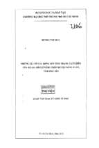 Những yếu tố tác động đến tình trạng tái nghèo của hộ gia đình ở nông thôn huyện đồng xuân tỉnh phú yên