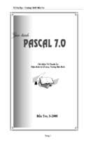 Giáo trình pascal 7.0