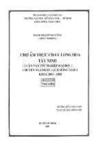 Chợ ẩm thực chay long hoa tây ninh