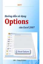 Hướng dẫn sử dụng options của excel 2007