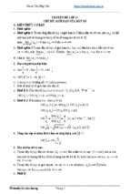 Chuyên đề môn toán lớp 11
