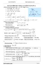 Bài tập nâng cao hình học môn toán lớp 12