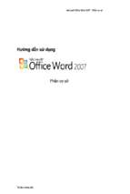 Giáo trình microsoft office word 2007 – phần cơ sở