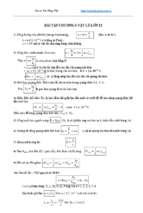 Bài tập chương 6 môn vật lý lớp 12