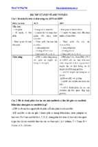 Tài liệu môn sinh lớp 11 bài tập axit nucleic