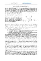 Bài tập chương tĩnh điện vật lý lớp 11