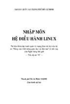 Nhập môn hệ điều hành linux