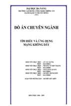 đồ án tìm hiểu và ứng dụng mạng không dây