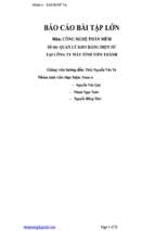 đề tài quản lý kho hàng điện tử tại công ty máy tính tiến thành