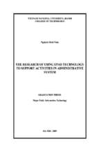 Khóa luận the research of using epad technology to support activities in administrative system