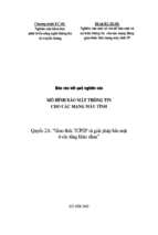 đề tài giao thức tcp_ip và giải pháp bảo mật ở các tầng khác nhau