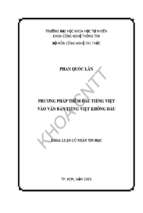 Khóa luận phương pháp thêm dấu tiếng việt vào bản tiếng việt không dấu  