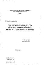 đề tài ứng dụng card pcl 832 của hãng advantech vào điều khiển máy cnc 3 trục và robot