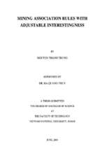 Luận văn mining association rules with adjustable interestingness