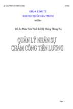 đề tài phân tích thiết kế hệ thống quản lý nhân sự   chấm công tiền lương
