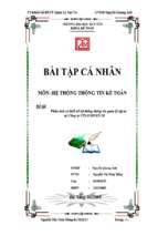đề tài phân tích và thiết kế hệ thống thông tin quản lý vật tư tại công ty vinaconex10