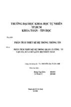 đồ án phân tích thiết kế hệ thống quản lý công ty vận tải, sửa chữa, cứu hộ thiên tuấn