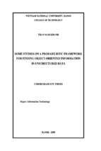 Khóa luận some studies on a probabilistic framework for finding object oriented information in unstructured data