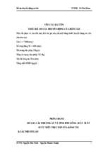 đồ án thiết kế cơ cấu truyền động của băng tải cho nhà may thức ăn gia xúc