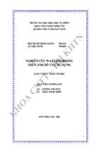 Khóa luận nghiên cứu watermarking trên ảnh số và ứng dụng  
