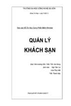 đồ án xây dựng phần mềm window   quản lý khách sạn