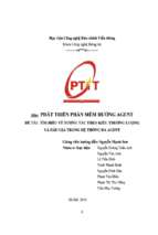 đề tài tìm hiểu về tương tác theo kiểu thương lượng và đấu giá trong hệ thống đa agent  