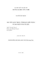 Luận văn học xếp hạng trong tính hạng đối tượng và tạo nhãn cụm tài liệu