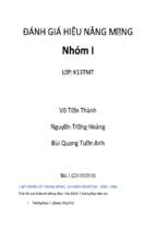 đề tài đánh giá hiêu năng mạng (bài tham khảo 1)