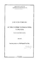 Luận văn kỹ thuật support vector machines và ứng dụng