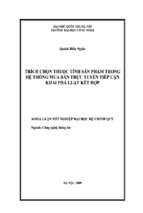 Khóa luận trích chọn thuộc tính sản phẩm trong hệ thống mua bán trực tuyến tiếp cận khai phá luật kết hợp