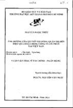 ảnh hưởng của qui mô hội đồng quản trị đến hiệu quả hoạt động công ty cổ phẩn tại việt nam