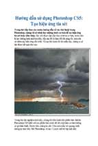 Hướng dẫn sử dụng photoshop cs5_ tạo hiệu ứng tia sét