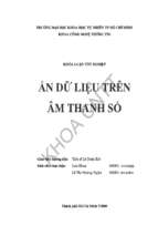 Khóa luận ẩn dữ liệu trên âm thanh số