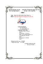 đề tài phân tích thiết kế hệ thống đào tạo tín chỉ