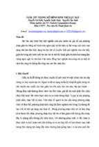 Giấu tin trong mô hình sinh thơ lục bát