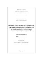 Luận văn giải pháp nâng cao hiệu quả của giản đồ lập lịch dựa trên độ tin cậy trong các hệ thống tính toán tình nguyện