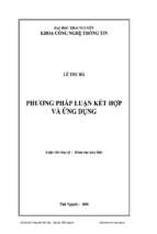 Luận văn phương pháp luận kết hợp và ứng dụng