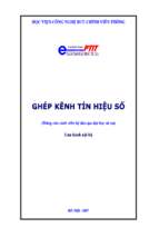 Giáo trình ghép kênh tín hiệu số