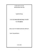 Khóa luận các giải pháp bản đồ trực tuyến và ứng dụng