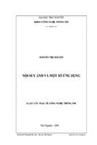 Luận văn nội suy ảnh và một số ứng dụng