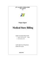 đề tài medical store billing