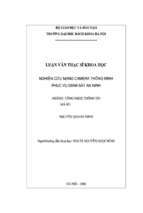 Luận văn nghiên cứu mạng camera thông minh phục vụ giám sát an ninh  